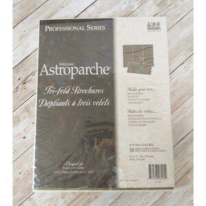 Astroparche Tri-Fold Brochures 65lb Card Stock Wausau Papers Professional Series